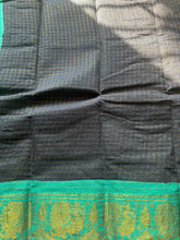 Nayanam – Zari Kattam Navy Sungudi Cotton Saree