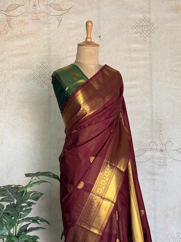Semi Kanchi Silk Saree – Festive & Ethnic Wear