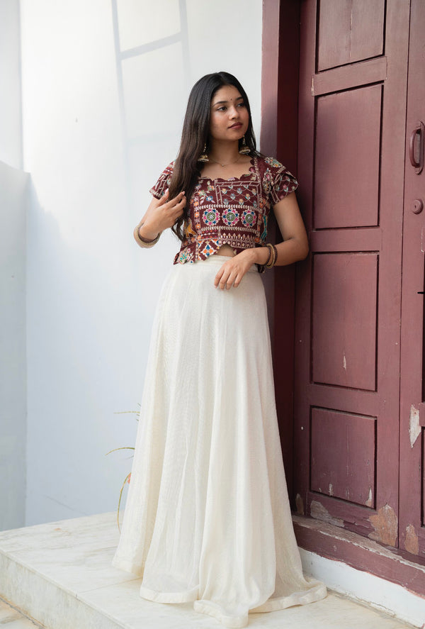white indian dress Green and Printed | Harmony Hues contributing to the cohesiveness of the design Comment for linkssss , Outfit: