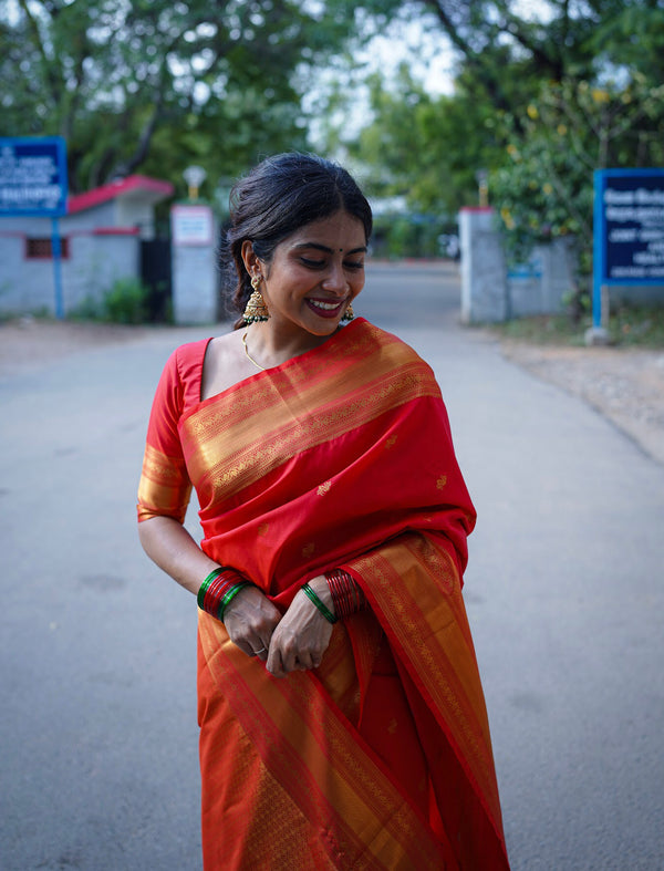 Semi Kanchi Silk Saree