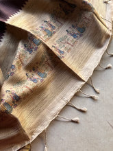 Madhubani - Hand-Painted Madhubani Inspired Tussar Saree