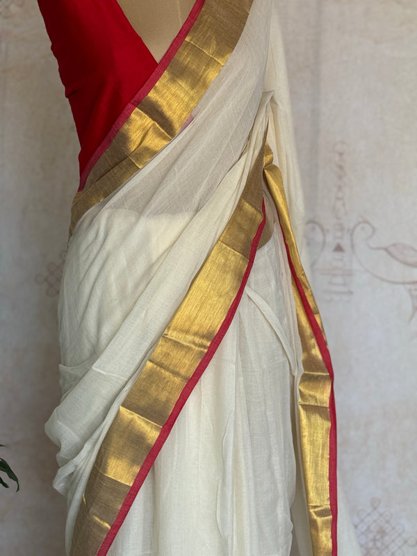 Mul Cotton Saree - Vishu Edit