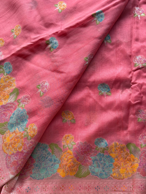 Nijaruna - Pure Matka Silk Saree With Meenakari Floral Weaving
