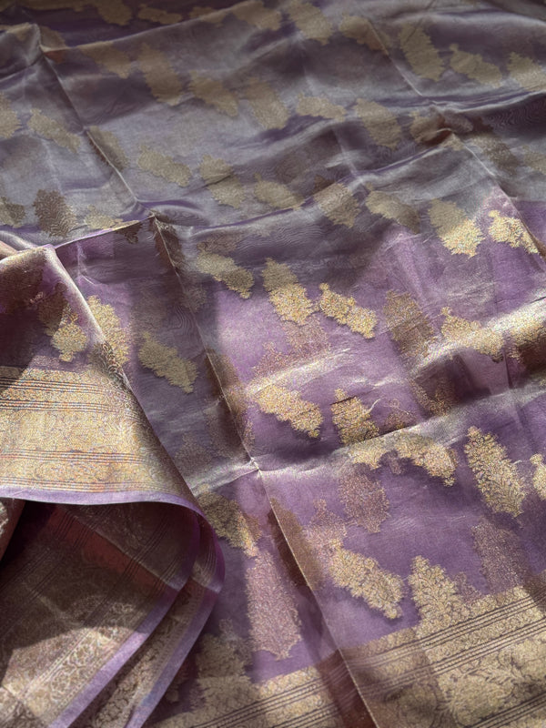 Pure Molten Gold Tissue Saree