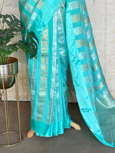 Madhura - Banarasi Mushru Silk Saree with Sona Rupa Zari & Kalamkari Blouse