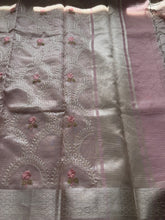 Ciranya Linen - Embroidered Kora Saree