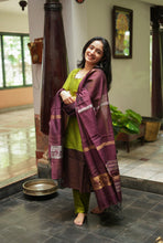 Aadhira - Raw Silk 3-Piece Suit Set with Jamdhani Dupatta