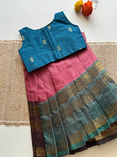 Chettinad cotton overlapped Skirt with bodice top Express