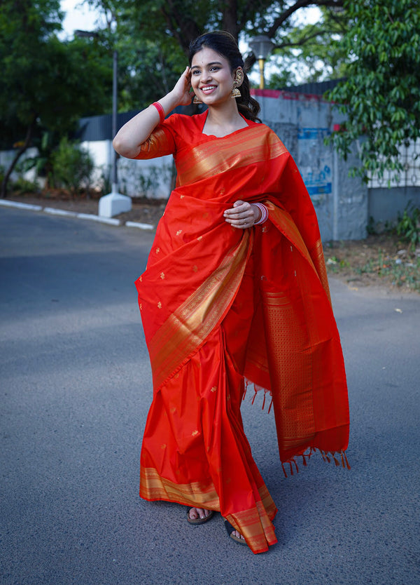 Semi Kanchi Silk Saree