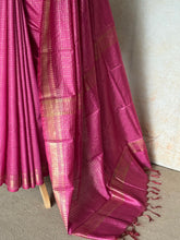 Ritambhara - Soft Tussar Zari Checks Saree