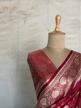 Mushru Katan Pure Banarasi Saree