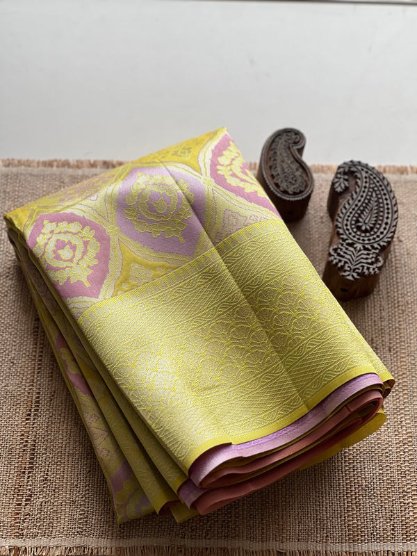 Semi Kanchi Silk Saree