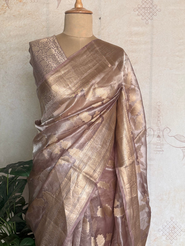 Pure Molten Gold Tissue Saree