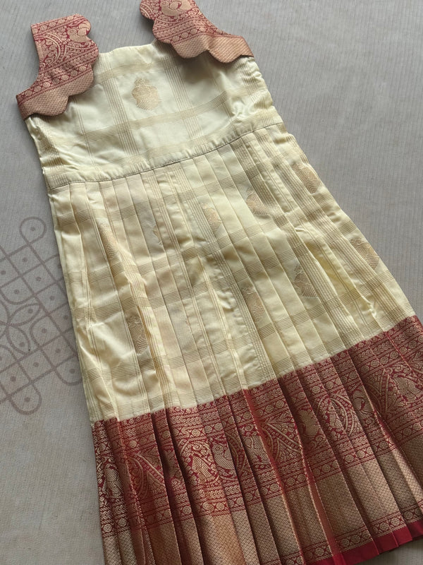 Ziva - Kids Vegan Silk Long Dress Onam Edit Express