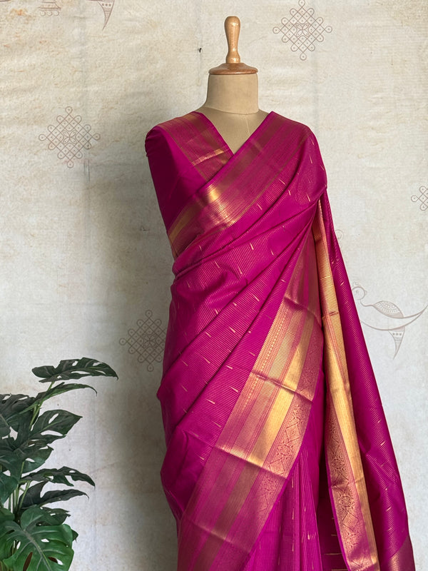 Semi Kanchi Silk Saree – Festive & Ethnic Wear