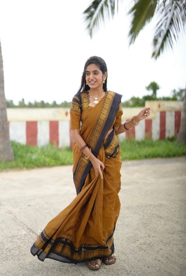 Ganika - Pure Kanchi Cotton Saree