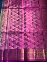 Pure Kanjivaram Soft Silk Saree with Paisley Zari Buttas & Kanchi Border – Vintage Edition