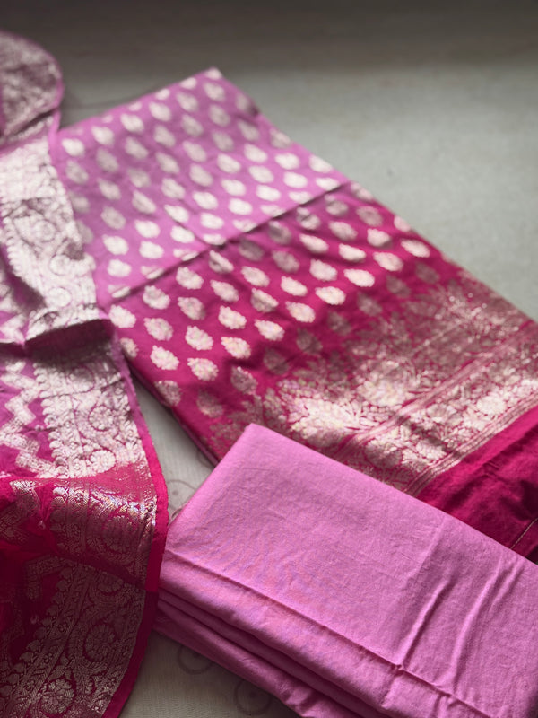 Alanah - Banarasi Unstitched Salwar Suit Set