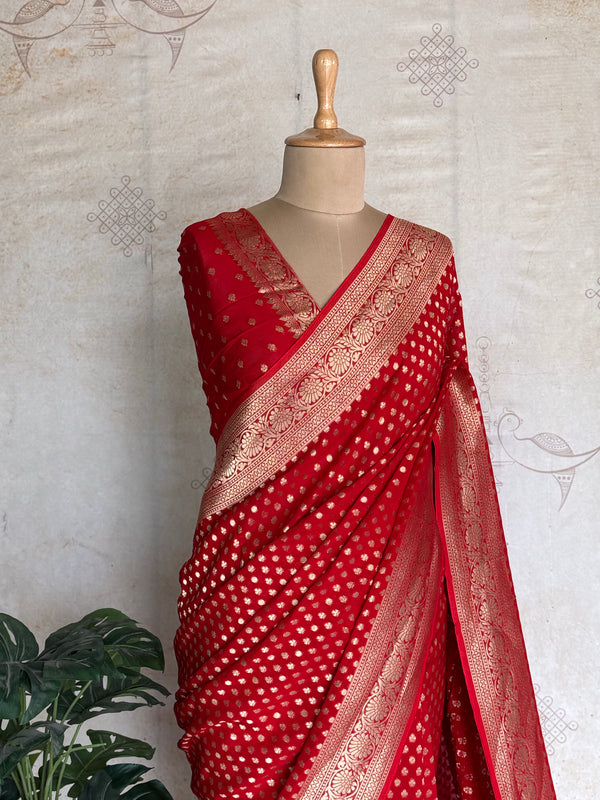 Abhaya - Pure Khaddi Georgette Saree