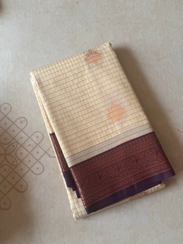 Semi Kanchi Silk Saree