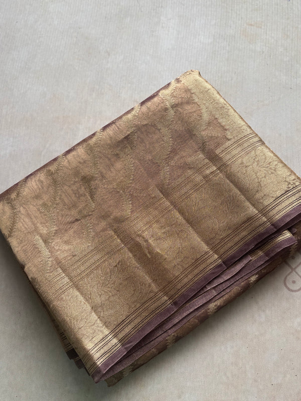 Pure Molten Gold Tissue Saree