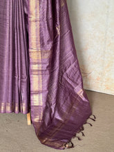 Ritambhara - Soft Tussar Zari Checks Saree