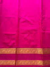Semi Kanchi Silk Coffee Brown Checkered Saree with Peacock & Rudraksham Buttas