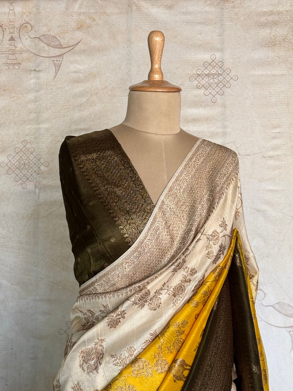 Nityasri - Ombre Khaddi Georgette Saree With Jaal Detailings