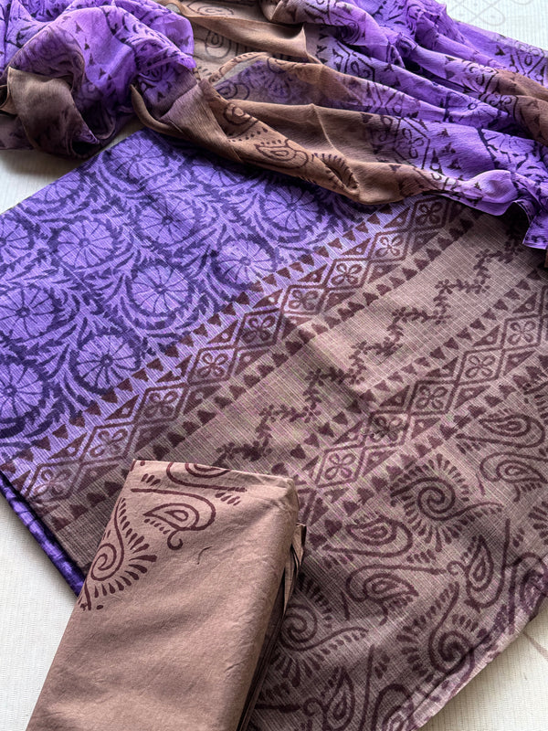 Vihana - Pure Cotton Kota Unstitched 3 Piece Salwar Material
