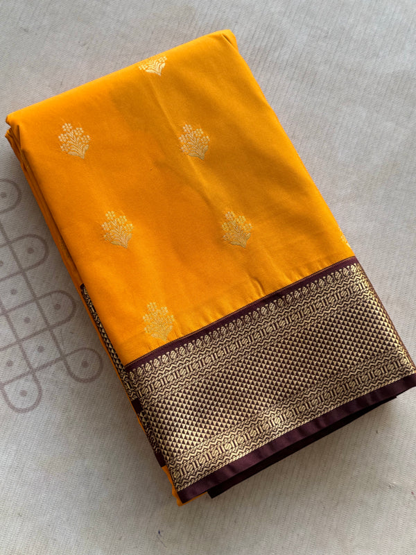 Semi Kanchi Silk Saree – Aramadam Mayilkan Border