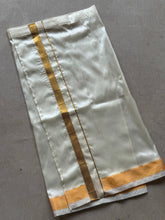 Velum Mayilum Hand-Embroidered Boys Ven Pattu Temple Shirt & Dhoti Set — South Indian Traditional Ethnic Wear