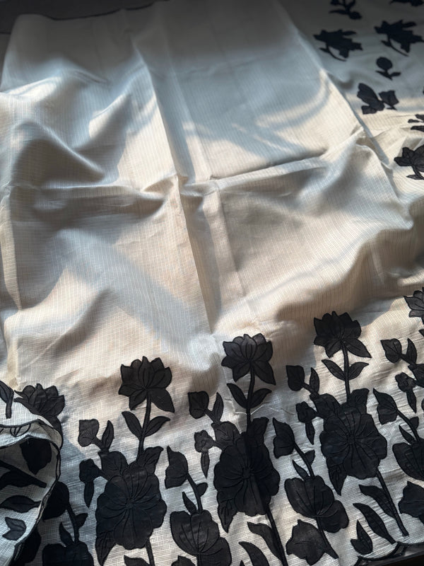 Cotton Kota Applique Saree