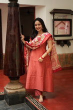 Aadhira - Raw Silk 3-Piece Suit Set with Tussar Silk Dupatta