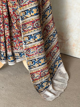 Arohi - Pure Kalamkari Handblock Printed Silk Saree
