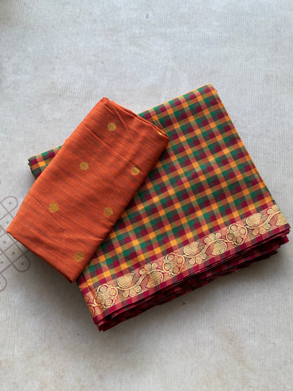 Yaazh - Pure Kanchi Cotton Saree