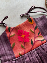 Kids Girl Dress - Paithani x Tussar Silk
