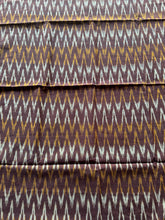 Kamazhi - Ikkat Cotton 3 Piece Suit Set - Brown & Yellow