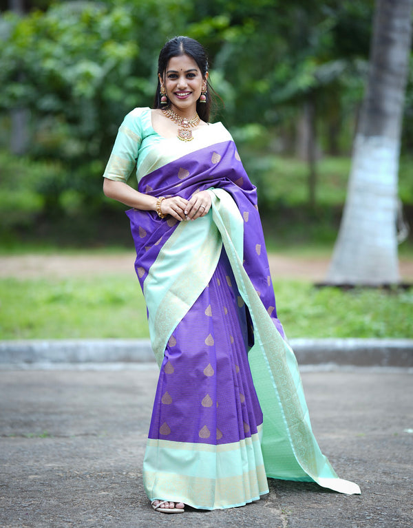 Semi Kanchi Silk Saree