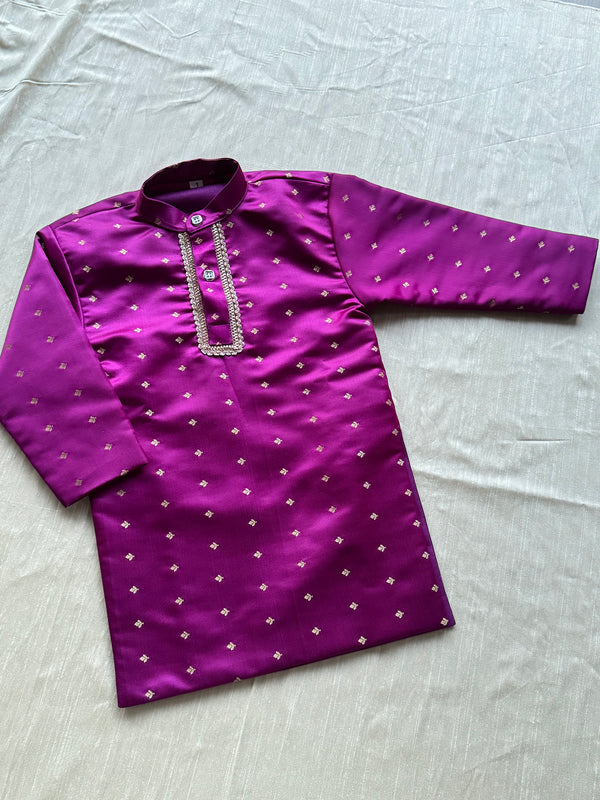 Milan - Raw Silk Kurta With Pants