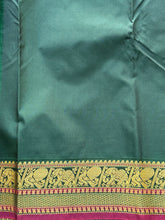 Semi Kanchi Silk Saree – Chakram & Elephant Zari Buttas