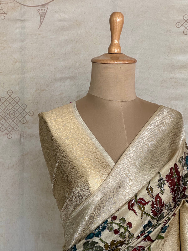 Subhadra - Kalamkari Inspired Embroidery Saree
