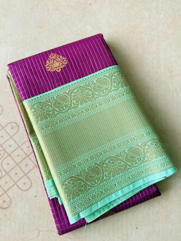 Semi Kanchi Silk Saree