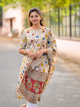 Kalamkari Cotton - Kurta + Dupatta