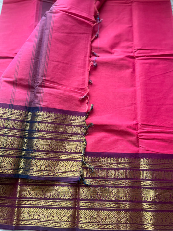 Chettinad Cotton Saree - Pongal Collection