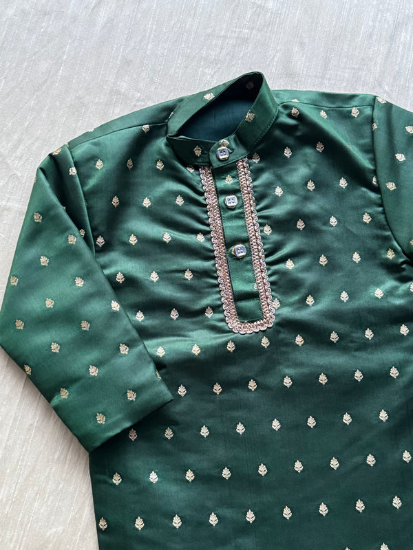 Milan - Raw Silk Kurta With Pants