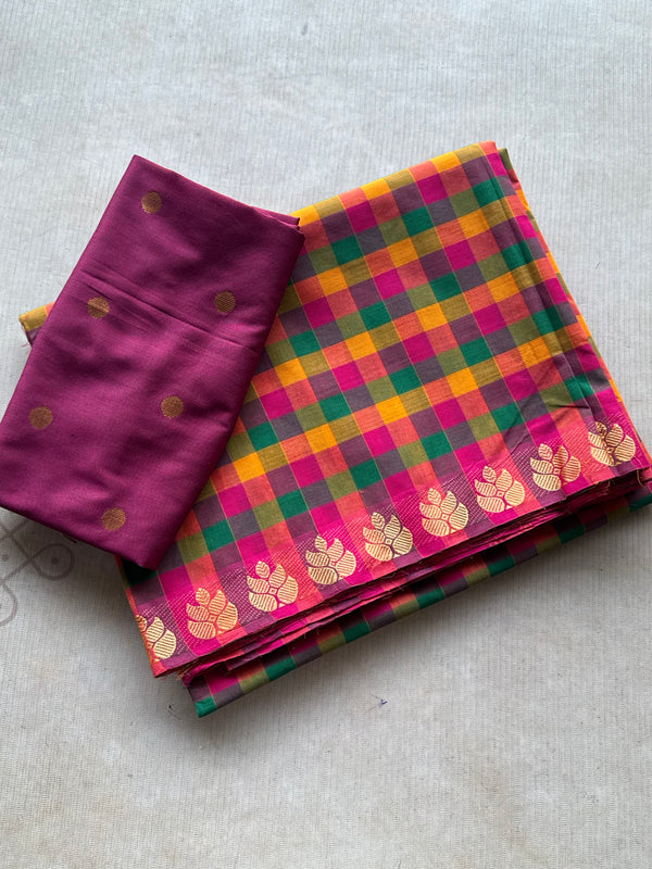 Yaazh - Pure Kanchi Cotton Saree