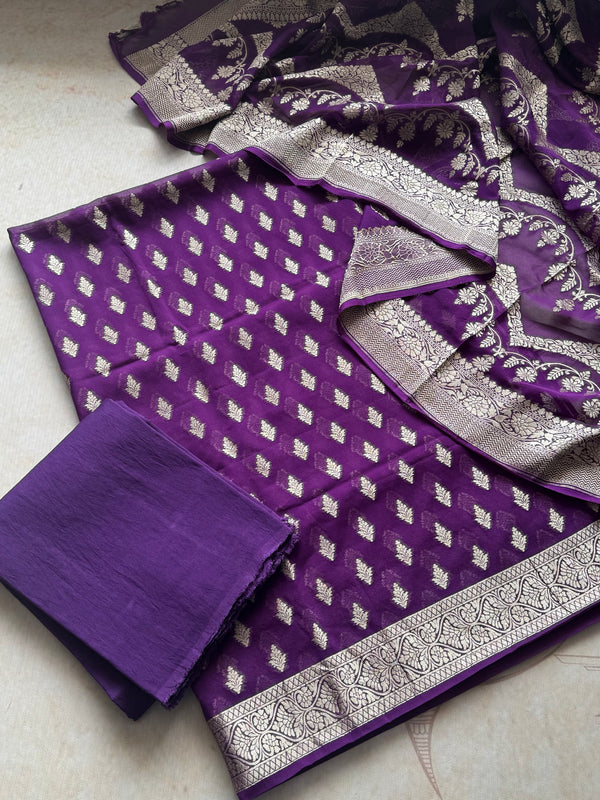Akanksha - Unstitched Kurta Set With Dupatta