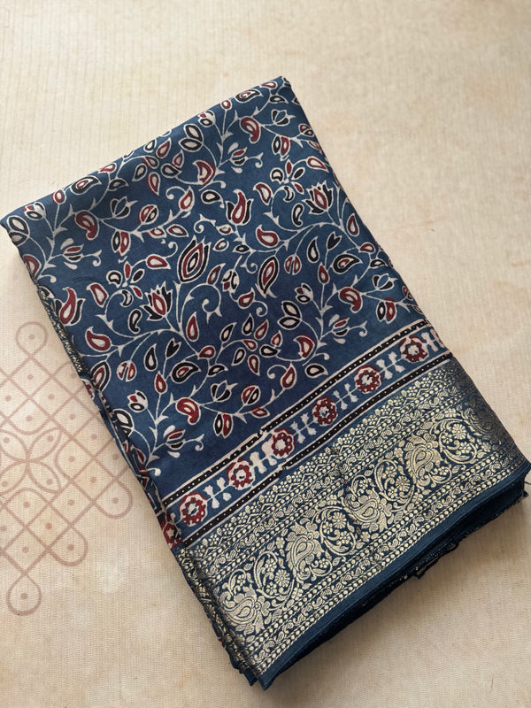 Dola Silk Zari Border Saree