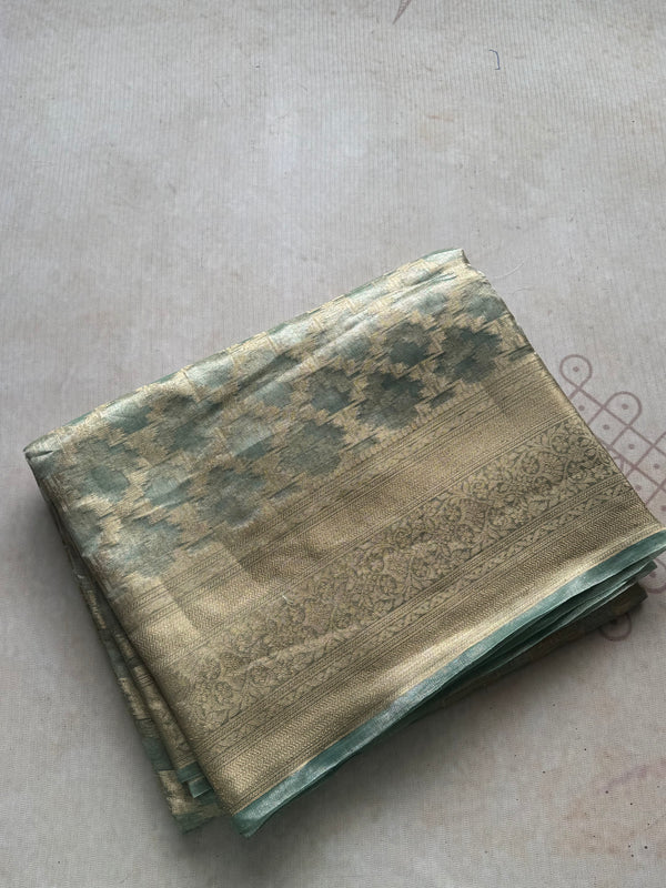 Pure Molten Gold Tissue Saree