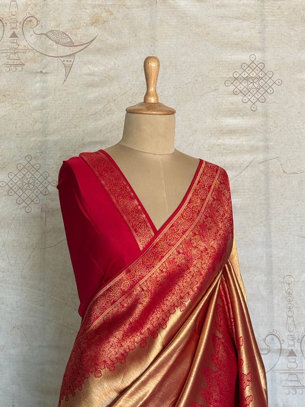 Pure Mushru Banarasi Saree with Grand Body